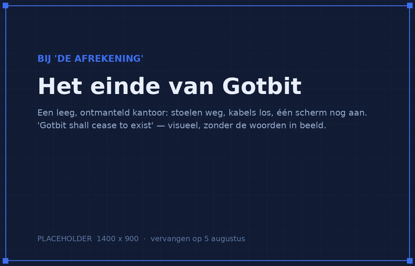 Placeholder: het ontmantelde kantoor van Gotbit