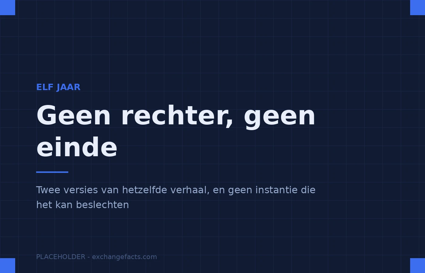 Kein Richter, kein Urteil, kein Ende. Nur zwei Versionen und eine Zeitleiste.